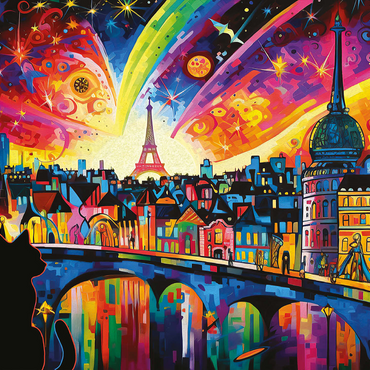 Midnight in Paris 2 500 Jigsaw Puzzle 3D Modell