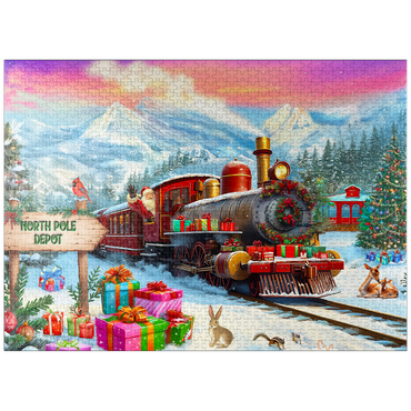 puzzleplate Santa Train 1000 Jigsaw Puzzle