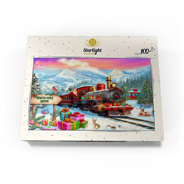 Santa Train 100 Jigsaw Puzzle box view3