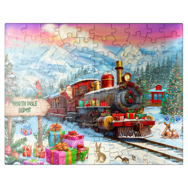 puzzleplate Santa Train 100 Jigsaw Puzzle