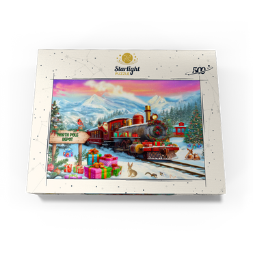 Santa Train 500 Jigsaw Puzzle box view3