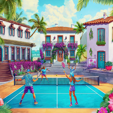 Pickleball 100 Jigsaw Puzzle 3D Modell