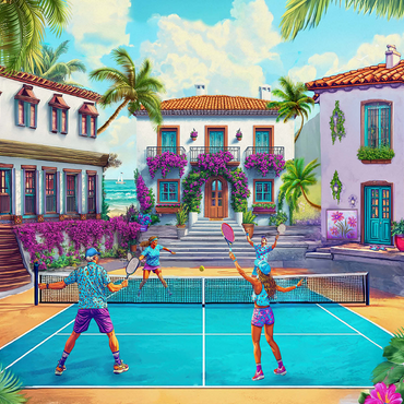 Pickleball 500 Jigsaw Puzzle 3D Modell