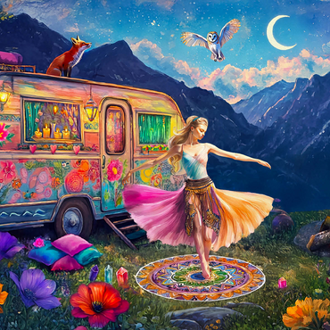 Flower Power 500 Jigsaw Puzzle 3D Modell