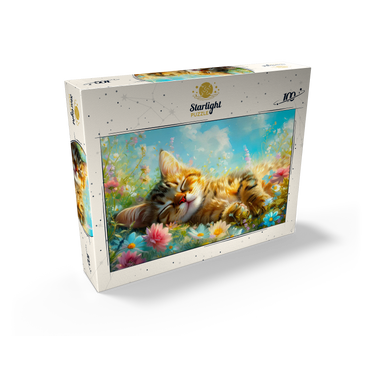Sleeping Kitten 1 100 Jigsaw Puzzle box view2