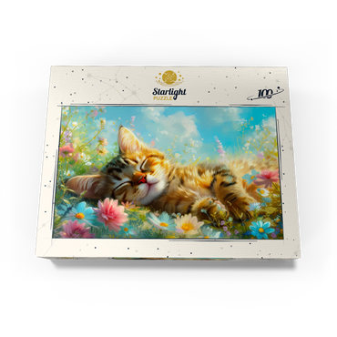 Sleeping Kitten 1 100 Jigsaw Puzzle box view3