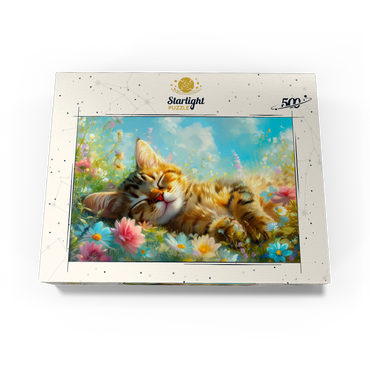 Sleeping Kitten 1 500 Jigsaw Puzzle box view3