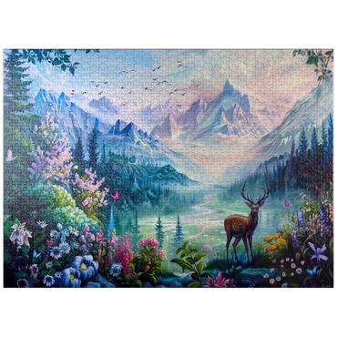 puzzleplate Forest Deer 1000 Jigsaw Puzzle