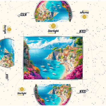 Summer Coast 1000 Jigsaw Puzzle box 3D Modell