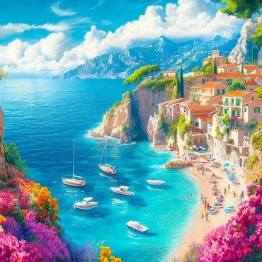 Summer Coast 100 Jigsaw Puzzle 3D Modell