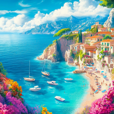 Summer Coast 500 Jigsaw Puzzle 3D Modell