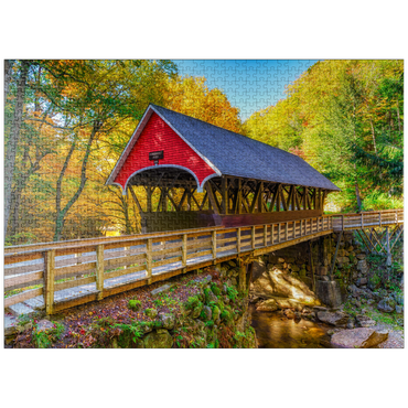 puzzleplate Autumn in Flume Gorge 1000 Jigsaw Puzzle