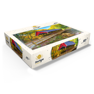Autumn in Flume Gorge 100 Jigsaw Puzzle box view1