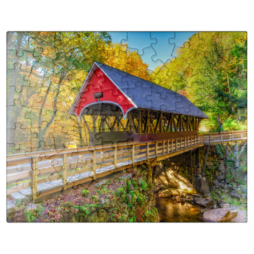 puzzleplate Autumn in Flume Gorge 100 Jigsaw Puzzle