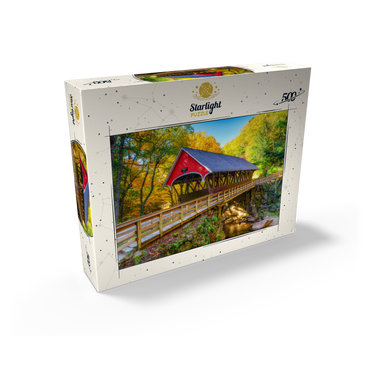 Autumn in Flume Gorge 500 Jigsaw Puzzle box view2