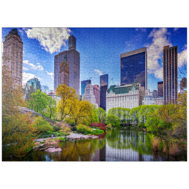 puzzleplate Central Park South from Gapstow Bridge 1000 Jigsaw Puzzle