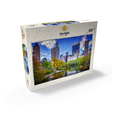 Central Park South from Gapstow Bridge 100 Jigsaw Puzzle box view2