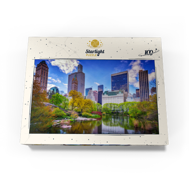 Central Park South from Gapstow Bridge 100 Jigsaw Puzzle box view3