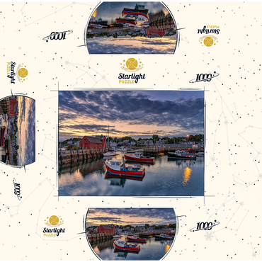 Dawn in the Harbor 1000 Jigsaw Puzzle box 3D Modell