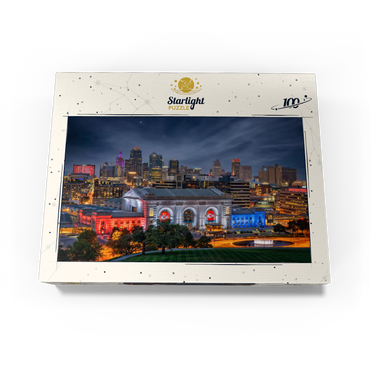 Kansas City at Night 100 Jigsaw Puzzle box view3