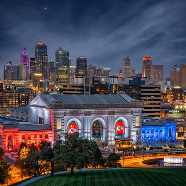 Kansas City at Night 500 Jigsaw Puzzle 3D Modell