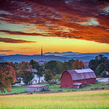 Dawn in Peacham, VT 1000 Jigsaw Puzzle 3D Modell