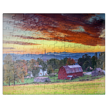 puzzleplate Dawn in Peacham, VT 100 Jigsaw Puzzle