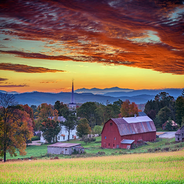 Dawn in Peacham, VT 100 Jigsaw Puzzle 3D Modell