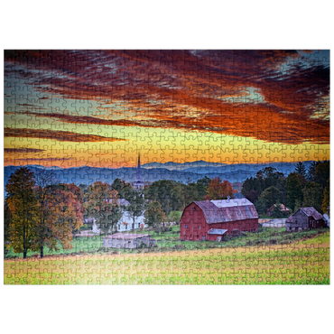 puzzleplate Dawn in Peacham, VT 500 Jigsaw Puzzle