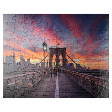 puzzleplate Brooklyn Sunset 100 Jigsaw Puzzle
