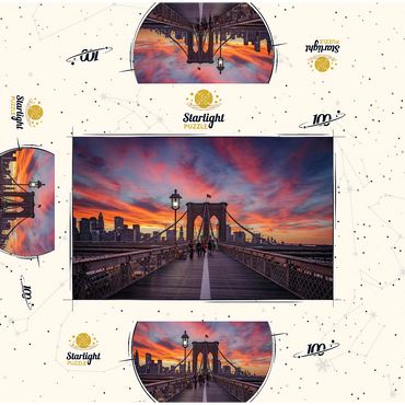 Brooklyn Sunset 100 Jigsaw Puzzle box 3D Modell