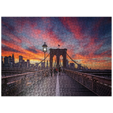 puzzleplate Brooklyn Sunset 500 Jigsaw Puzzle