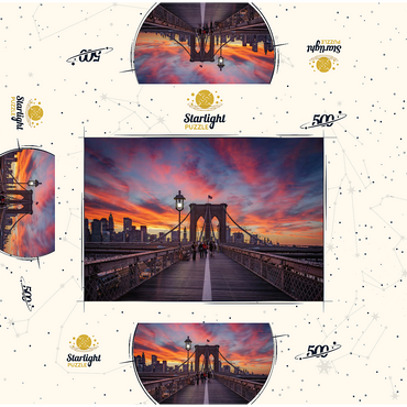 Brooklyn Sunset 500 Jigsaw Puzzle box 3D Modell