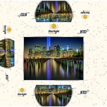 NYC Tribute Lights 1000 Jigsaw Puzzle box 3D Modell