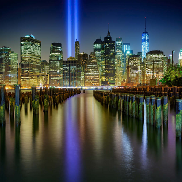 NYC Tribute Lights 100 Jigsaw Puzzle 3D Modell