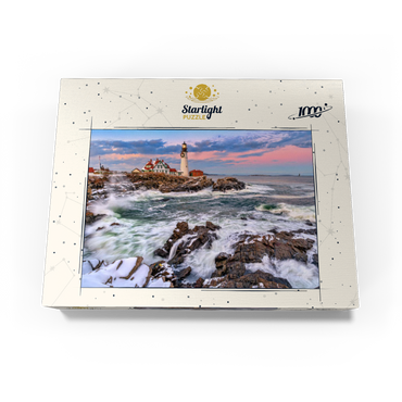 Winter Sunset at Portland Head 1000 Jigsaw Puzzle box view3