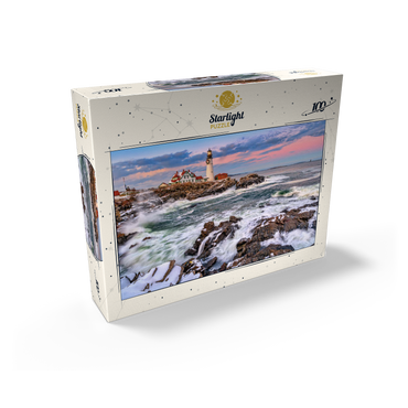 Winter Sunset at Portland Head 100 Jigsaw Puzzle box view2