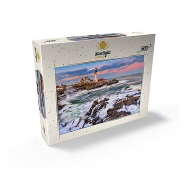 Winter Sunset at Portland Head 500 Jigsaw Puzzle box view2
