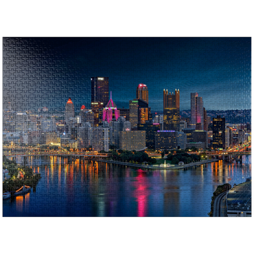 puzzleplate Pittsburgh Twilight 1000 Jigsaw Puzzle