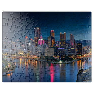 puzzleplate Pittsburgh Twilight 100 Jigsaw Puzzle