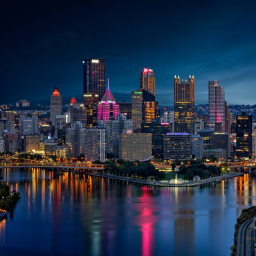 Pittsburgh Twilight 100 Jigsaw Puzzle 3D Modell