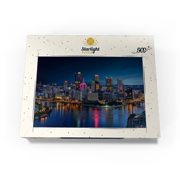 Pittsburgh Twilight 500 Jigsaw Puzzle box view3