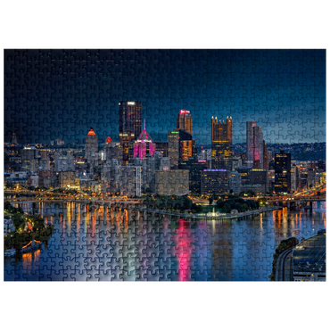 puzzleplate Pittsburgh Twilight 500 Jigsaw Puzzle