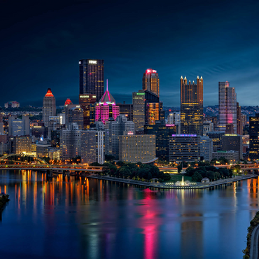 Pittsburgh Twilight 500 Jigsaw Puzzle 3D Modell