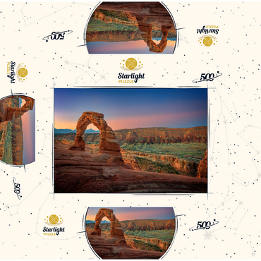 Delicate Dawn 500 Jigsaw Puzzle box 3D Modell