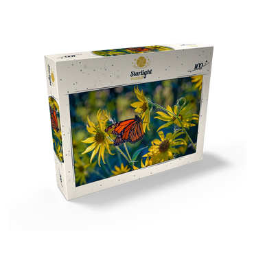 The Monarch and the Sunflower 100 Jigsaw Puzzle box view2