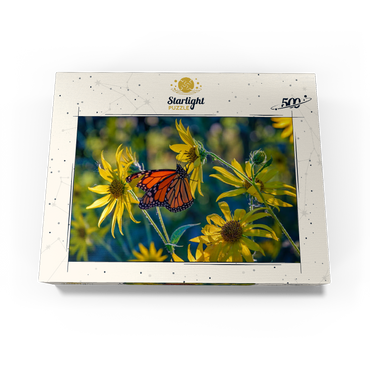 The Monarch and the Sunflower 500 Jigsaw Puzzle box view3