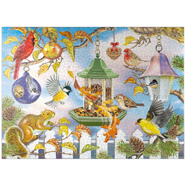 puzzleplate Backyard Birds In Autumn 1000 Jigsaw Puzzle