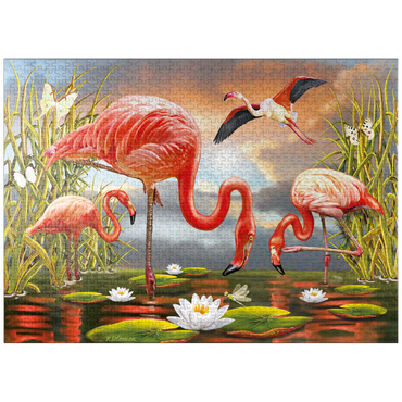 puzzleplate Flamingoes 1000 Jigsaw Puzzle