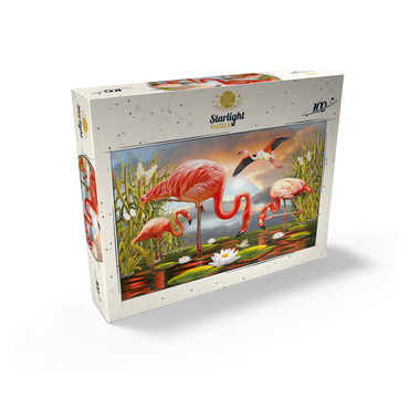 Flamingoes 100 Jigsaw Puzzle box view2